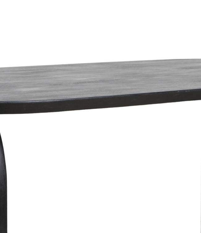 Raw Materials Amsterdam Bullnose Eettafel Zwart Gesloten Onderstel 180/200/240 Cm