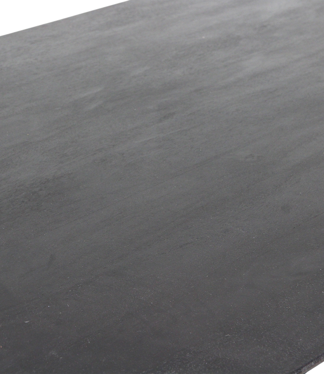 Raw Materials Amsterdam Bullnose Eettafel Zwart Gesloten Onderstel 180/200/240 Cm