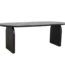 Raw Materials Amsterdam Bullnose Eettafel Zwart Gesloten Onderstel 180/200/240 Cm