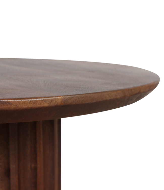 Raw Materials Amsterdam Bullnose Bijzettafel Bruin 50 x 48 cm