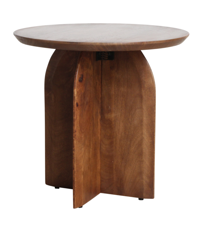 Raw Materials Amsterdam Bullnose Bijzettafel Bruin 50 x 48 cm