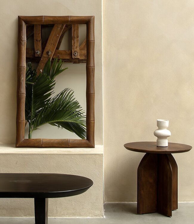 Raw Materials Amsterdam Bullnose Bijzettafel Bruin 50 x 48 cm