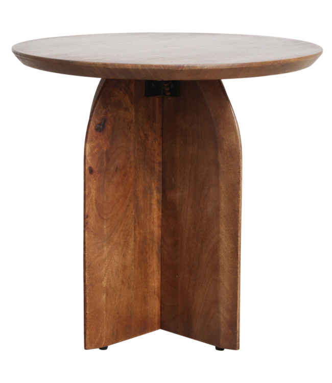 Raw Materials Amsterdam Bullnose Bijzettafel Bruin 50 x 48 cm