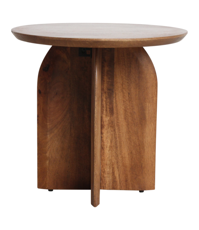 Raw Materials Amsterdam Bullnose Bijzettafel Bruin 50 x 48 cm