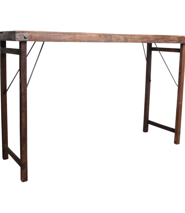 Raw Materials Amsterdam Markt Bartafel Bruin Opklapbaar 170 x 107 x60 Cm