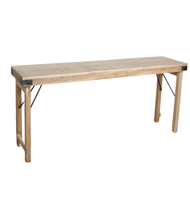 Raw Materials Amsterdam Limewash Wandtafel Inklapbaar 170 x 76 x 40 Cm