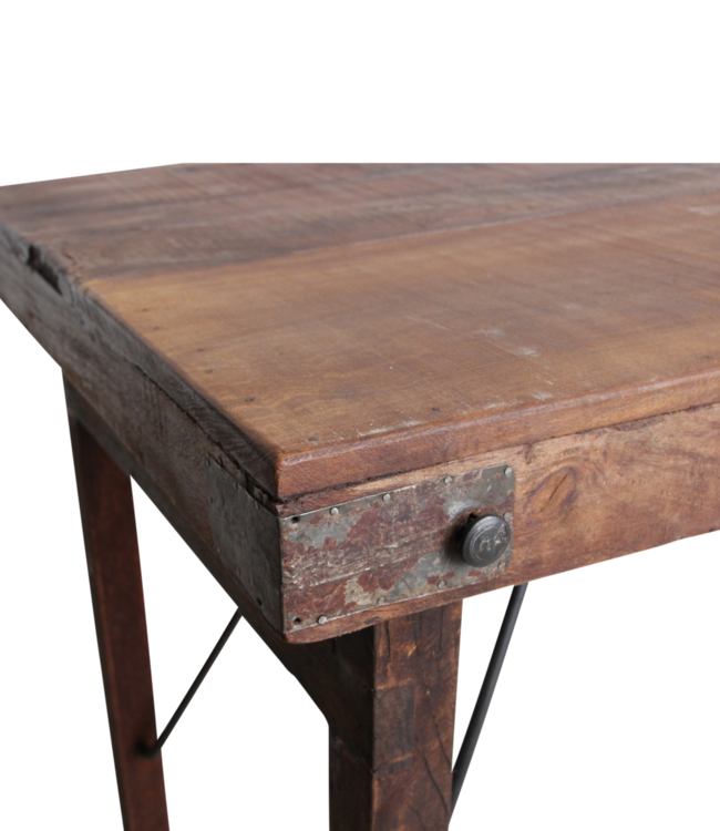 Raw Materials Amsterdam Markt Bartafel Bruin Opklapbaar 170 x 107 x60 Cm