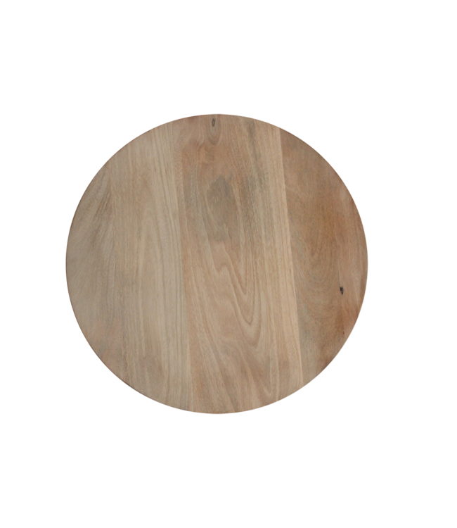 Raw Materials Amsterdam Bullnose Bijzettafel Naturel 50 x 48 cm