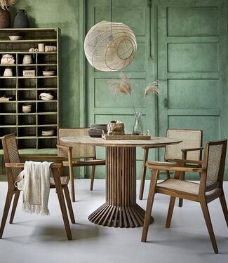 Raw Materials Amsterdam Eiffel Teakhouten Ronde Tafel 120/140 x 76 Cm