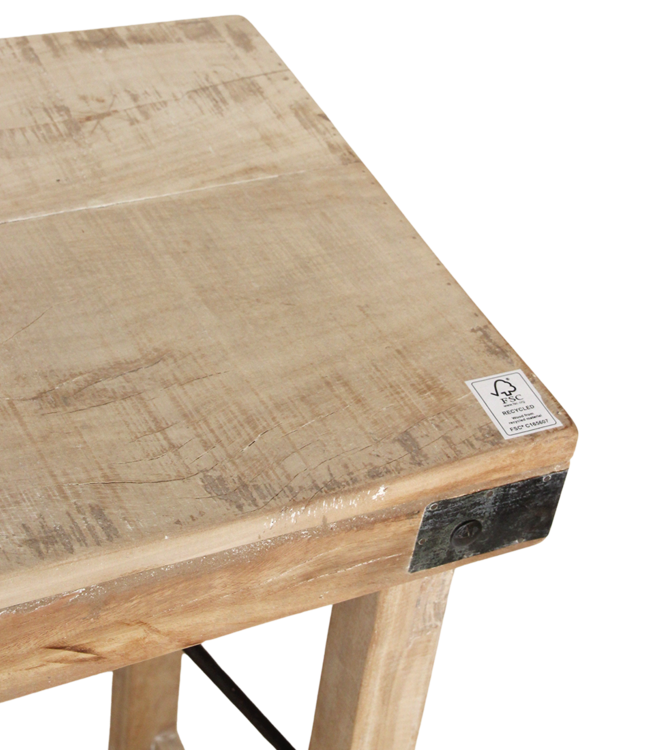 Raw Materials Amsterdam Limewash Wandtafel Inklapbaar 170 x 76 x 40 Cm