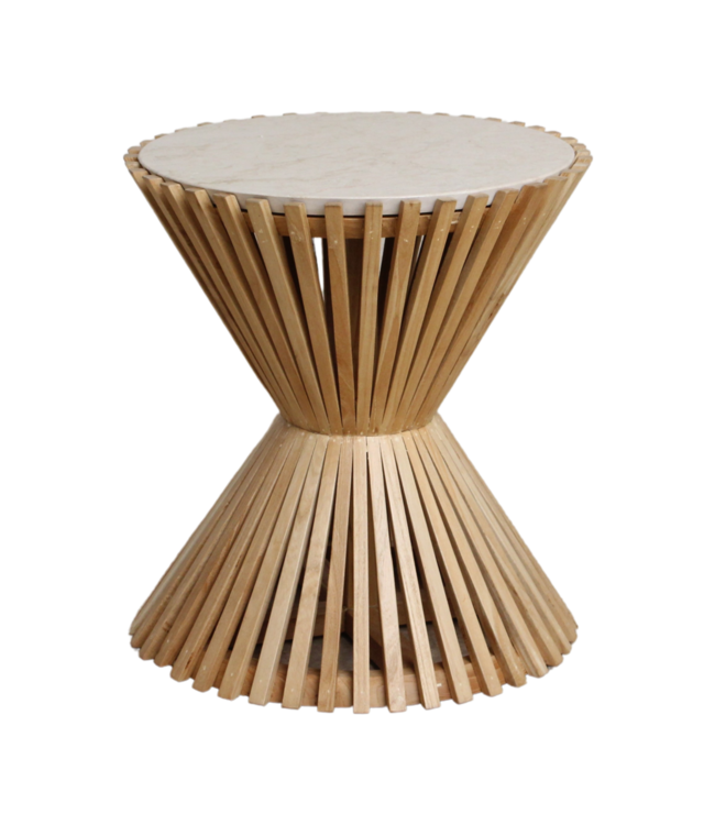 Raw Materials Amsterdam Infinity bijzettafel Hourglass 50 x 46 Cm