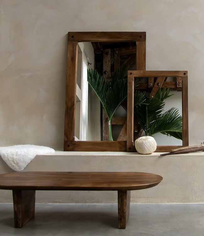 Raw Materials Amsterdam Bullnose Salontafel Bruin 140 x 60 x 35 Cm