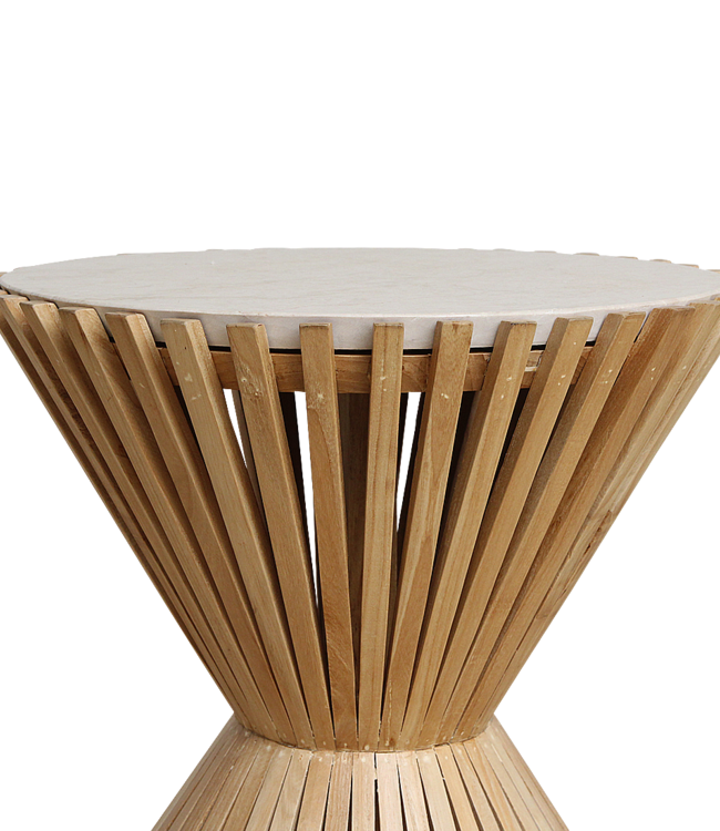 Raw Materials Amsterdam Infinity bijzettafel Hourglass 50 x 46 Cm