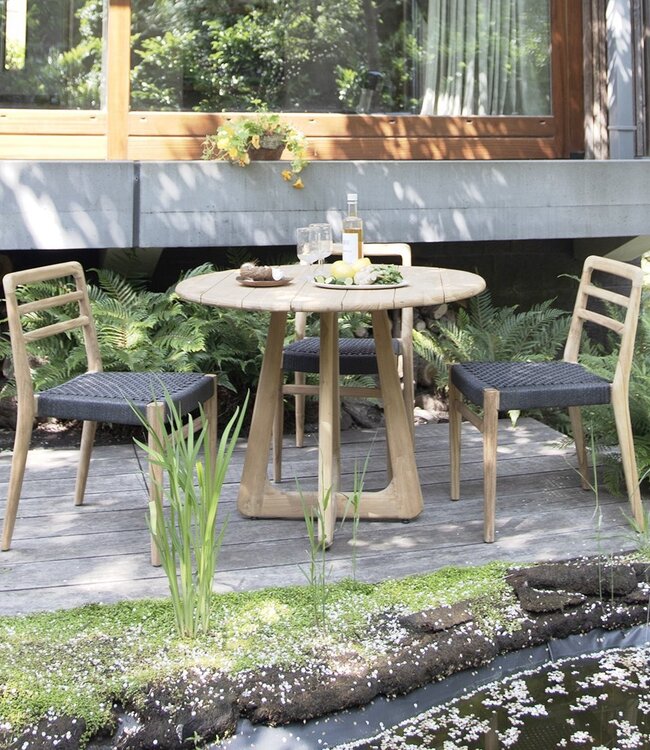 Raw Materials Amsterdam Verano Tuintafel Ø 100 x 76 cm Teakhout