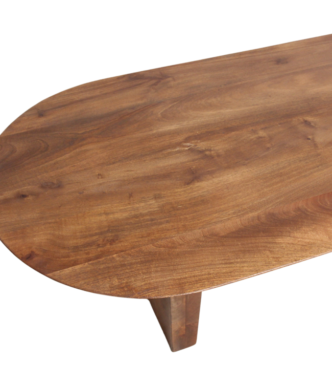 Raw Materials Amsterdam Bullnose Salontafel Bruin 140 x 60 x 35 Cm