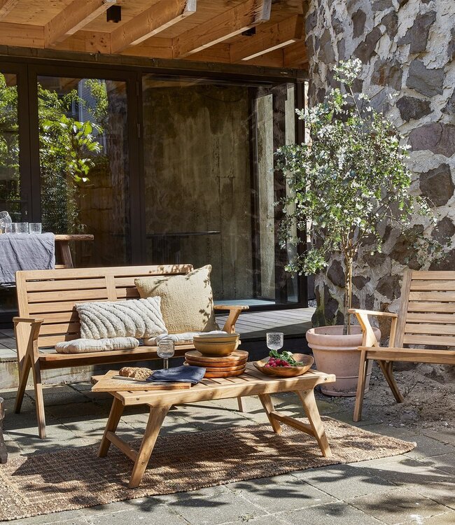 Raw Materials Amsterdam Odin tuintafel/salontafel 100 x 50 x 36 Cm