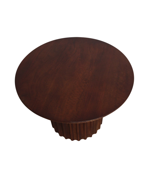 Raw Materials Amsterdam Bullnose bijzettafel bruin 55 x 40 cm