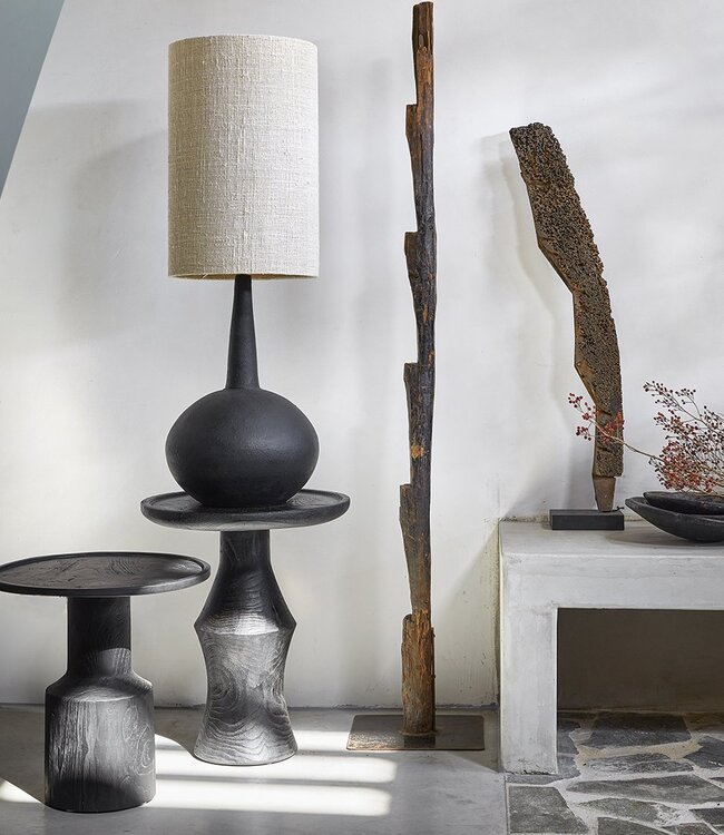 Raw Materials Amsterdam Nero bijzettafel 50 x 50 Cm Midnight