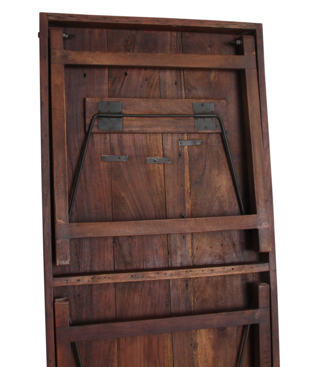 Raw Materials Amsterdam Eettafel bruin opklapbaar 165x76x75 Cm