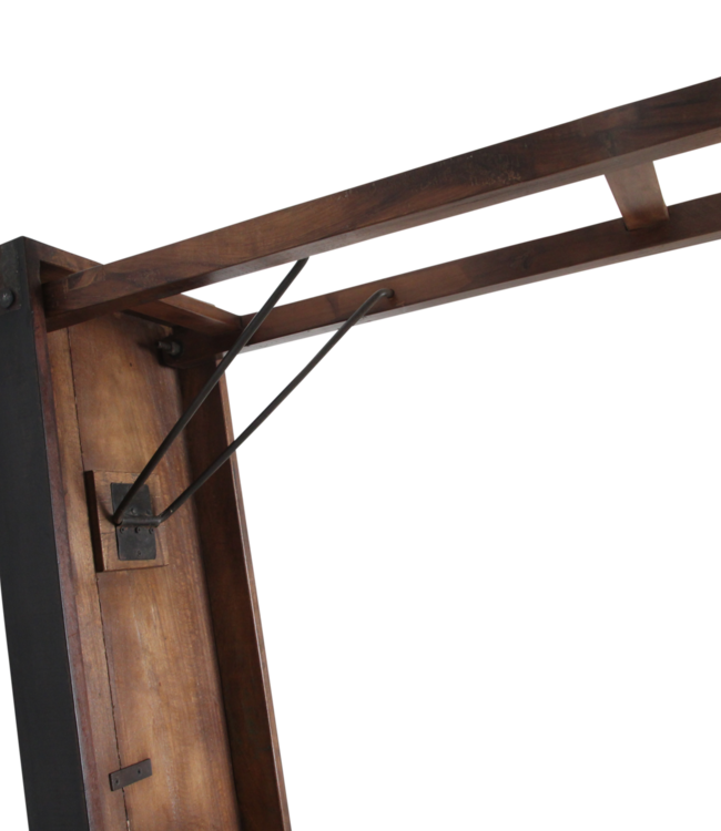 Raw Materials Amsterdam Console tafel zwart opklapbaar 170x76x40 Cm