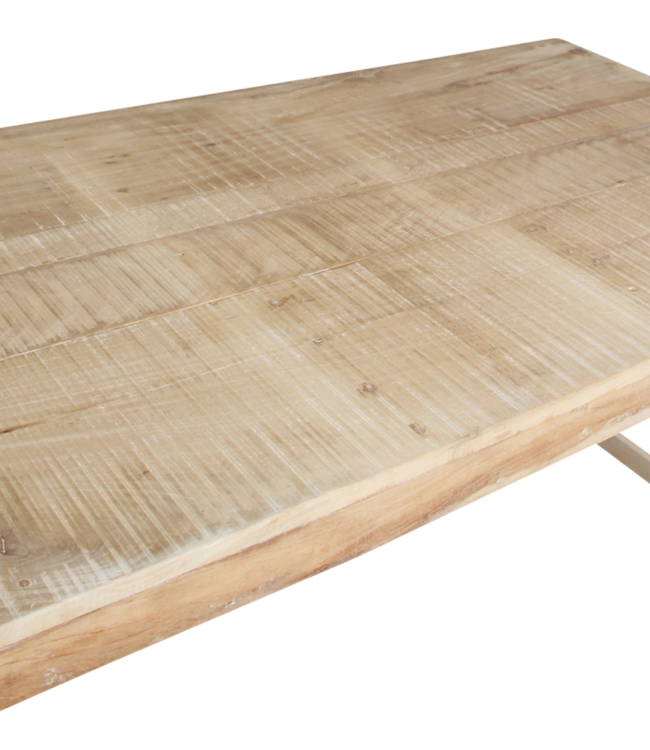 Raw Materials Amsterdam Limewash Eettafel Inklapbaar 165 x 76 x 75 Cm