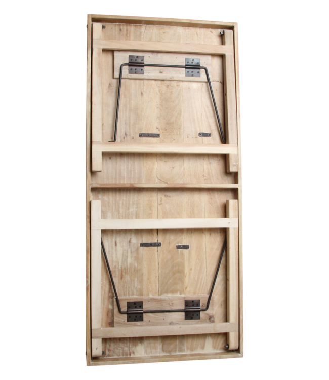 Raw Materials Amsterdam Limewash Eettafel Inklapbaar 165 x 76 x 75 Cm