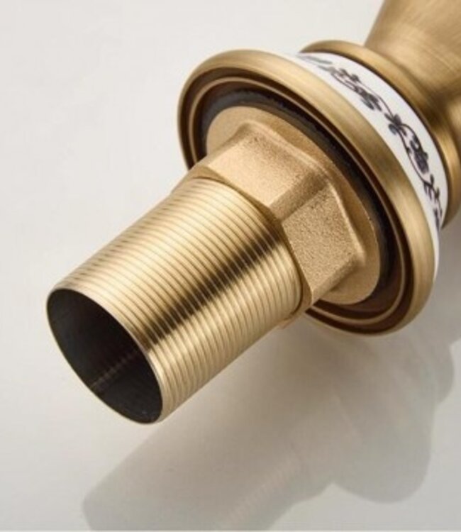 Rene Houtman Landelijke Wastafel Mengkraan | Brons | H30 cm