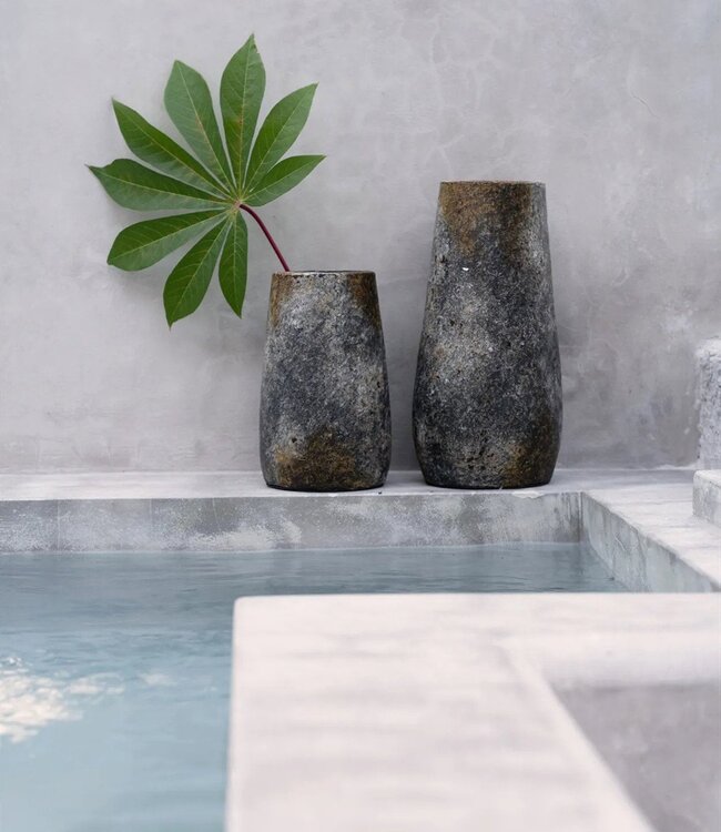 Bazar Bizar De Spookachtige Vaas - Antiek Grijs - S