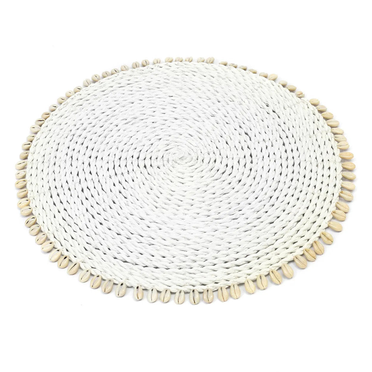 Bazar Bizar De Seagrass Shell Placemat - Wit
