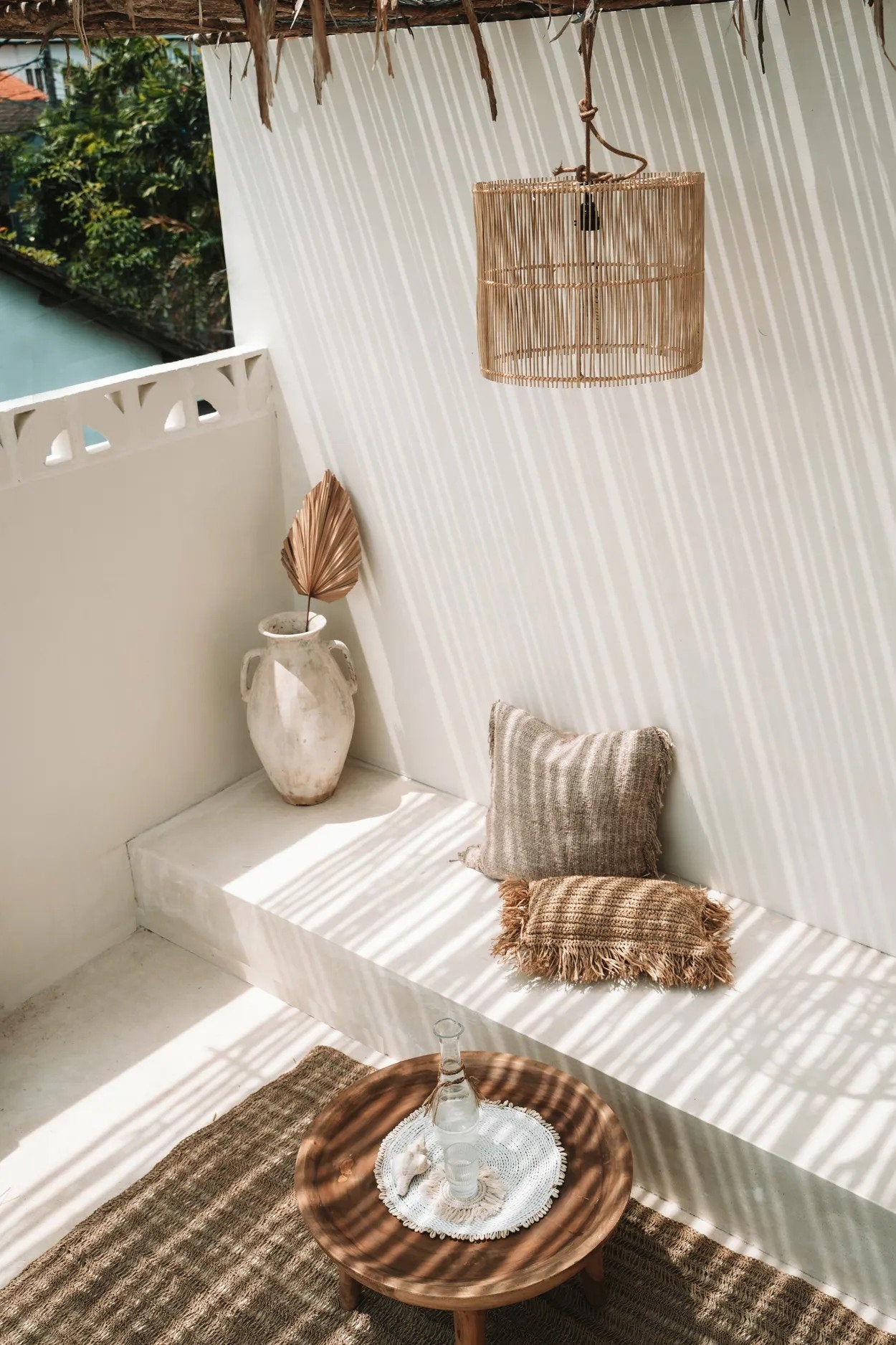 Bazar Bizar De Seagrass Shell Placemat - Wit