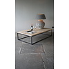Salontafel Eikenhout | Ijzeren Onderstel | Kies Maat