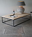 Rene Houtman Salontafel Eikenhout | Ijzeren Onderstel | Kies Maat