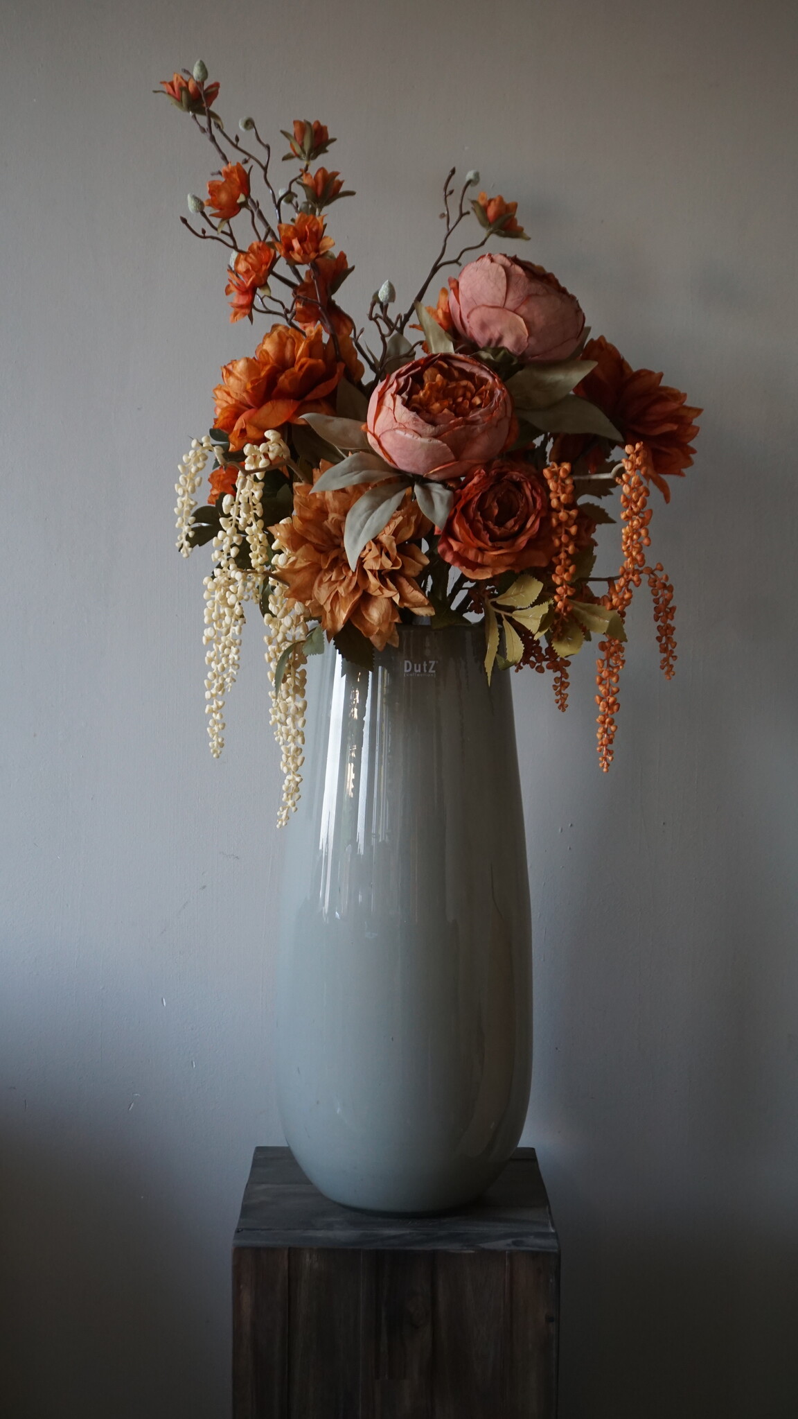 Rene Houtman Kunstbloemen Boeket Evi | Oranje | L100 cm