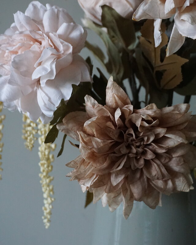 Rene Houtman Kunstbloemen Boeket Evi | Crème | L100 cm