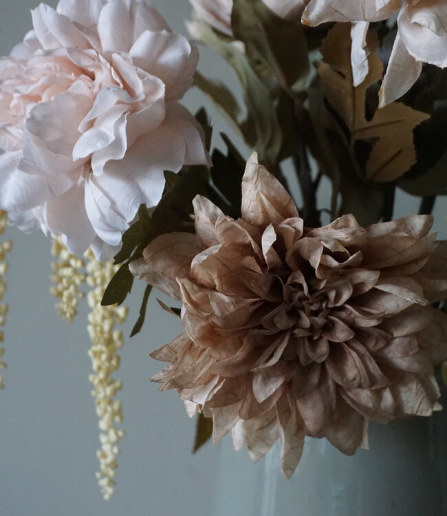 Rene Houtman Kunstbloemen Boeket Evi | Crème | L100 cm