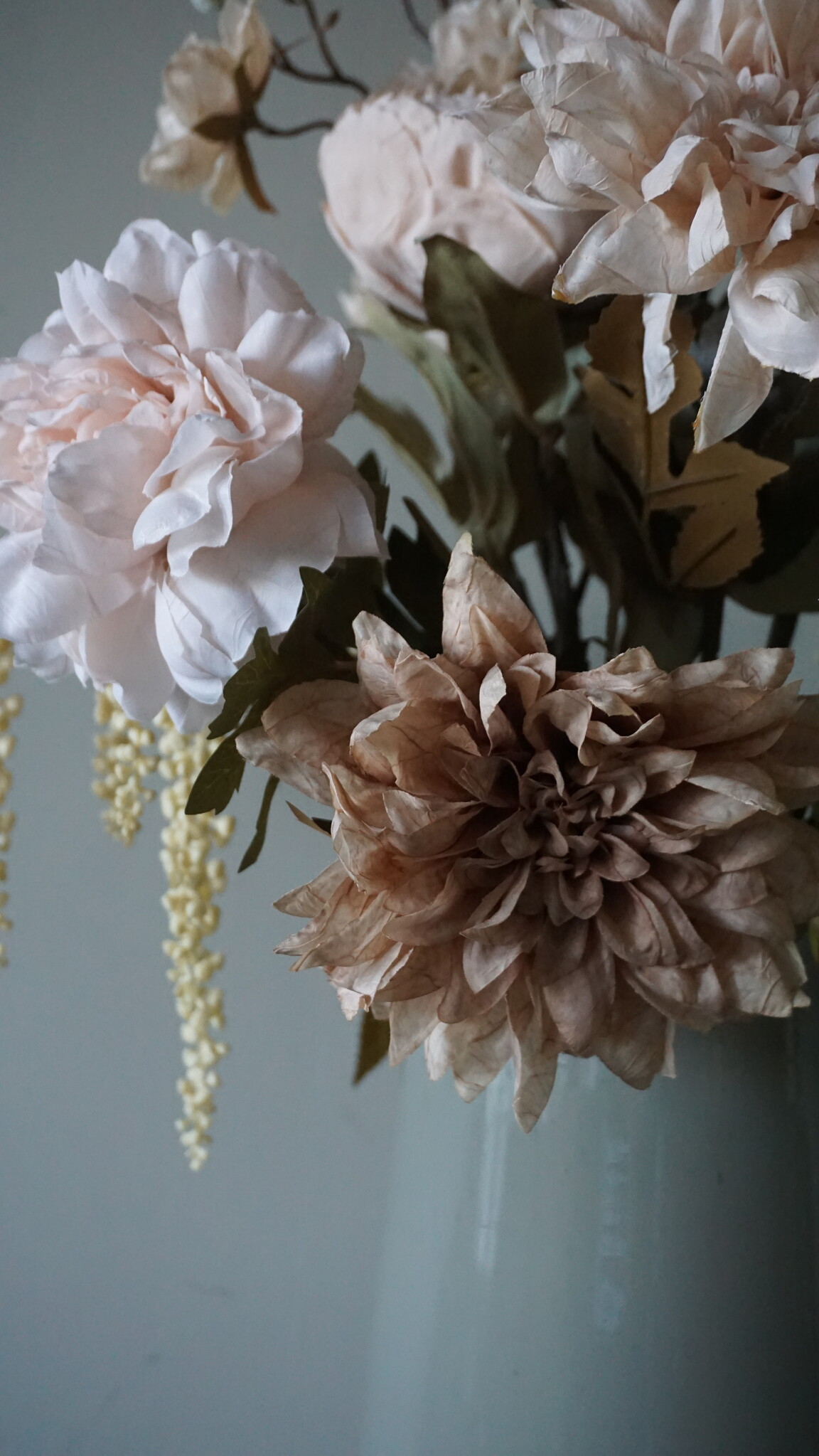 Rene Houtman Kunstbloemen Boeket Evi | Crème | L100 cm