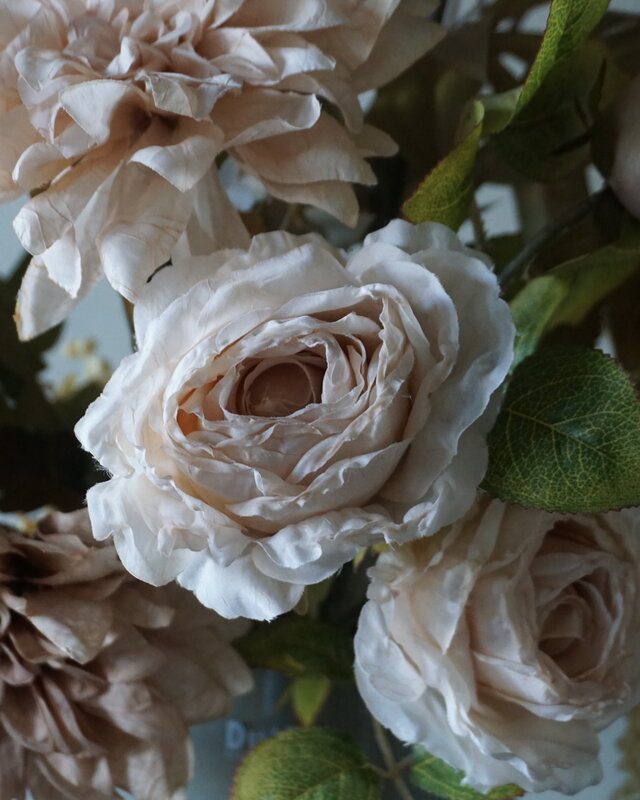 Rene Houtman Kunstbloemen Boeket Evi | Crème | L100 cm