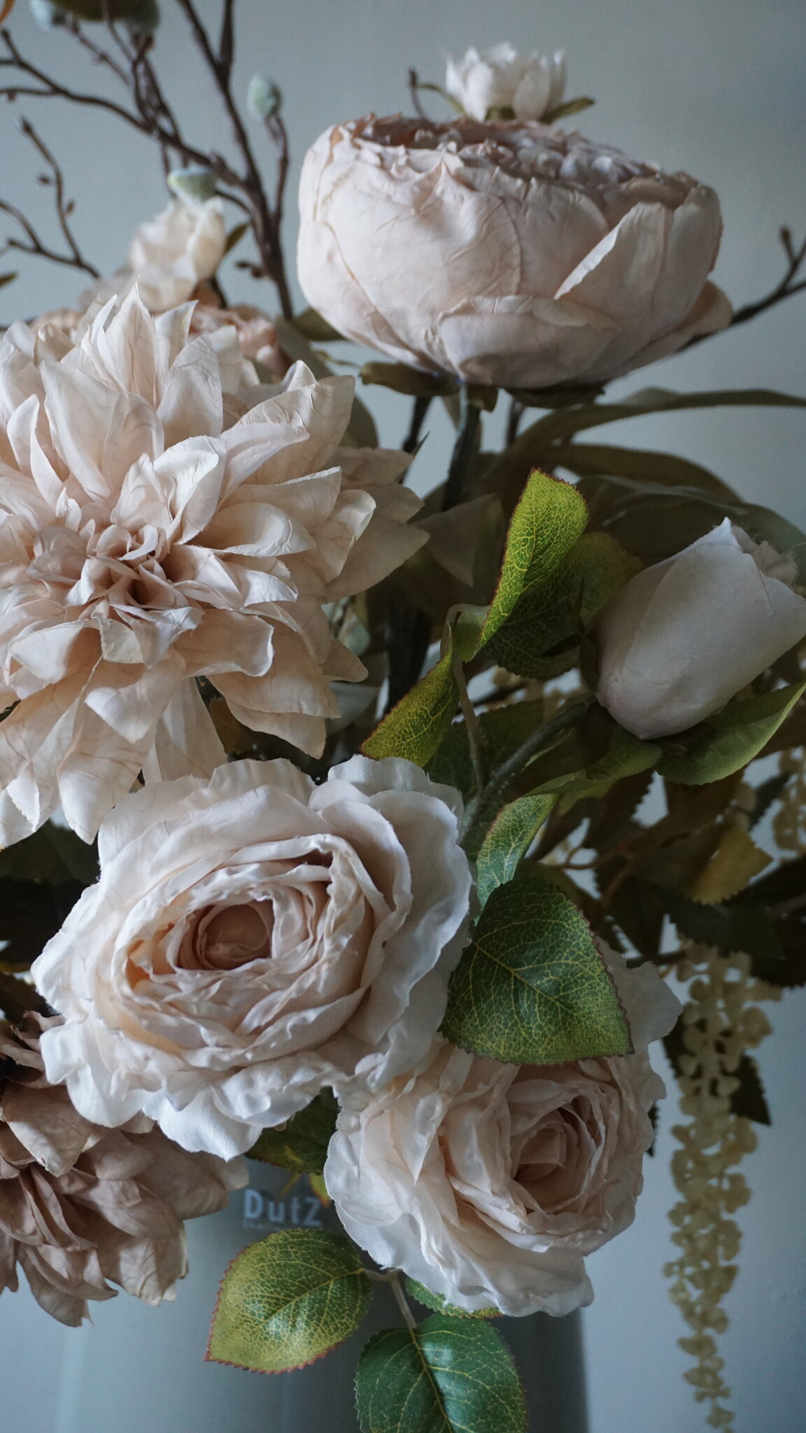 Rene Houtman Kunstbloemen Boeket Evi | Crème | L100 cm