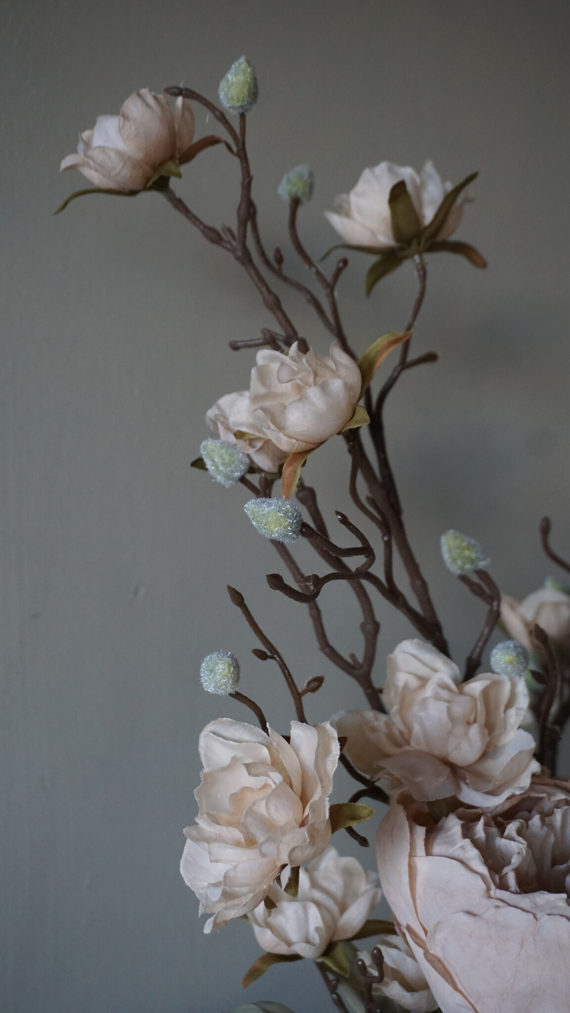 Rene Houtman Kunstbloemen Boeket Evi | Crème | L100 cm