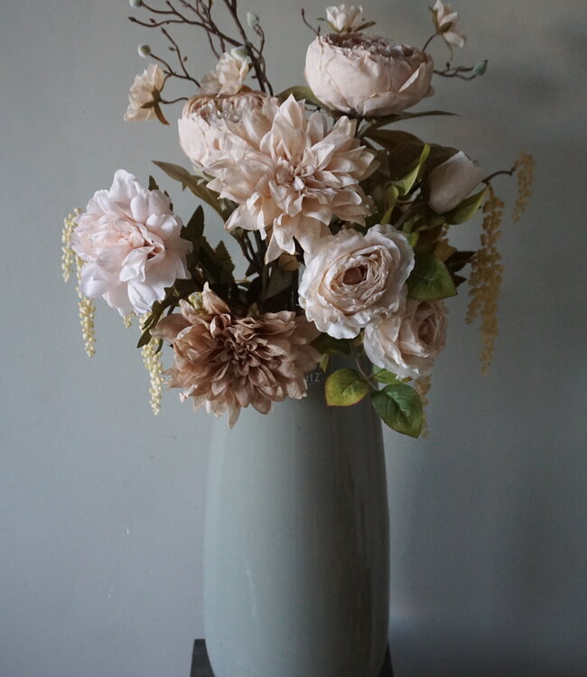 Rene Houtman Kunstbloemen Boeket Evi | Crème | L100 cm