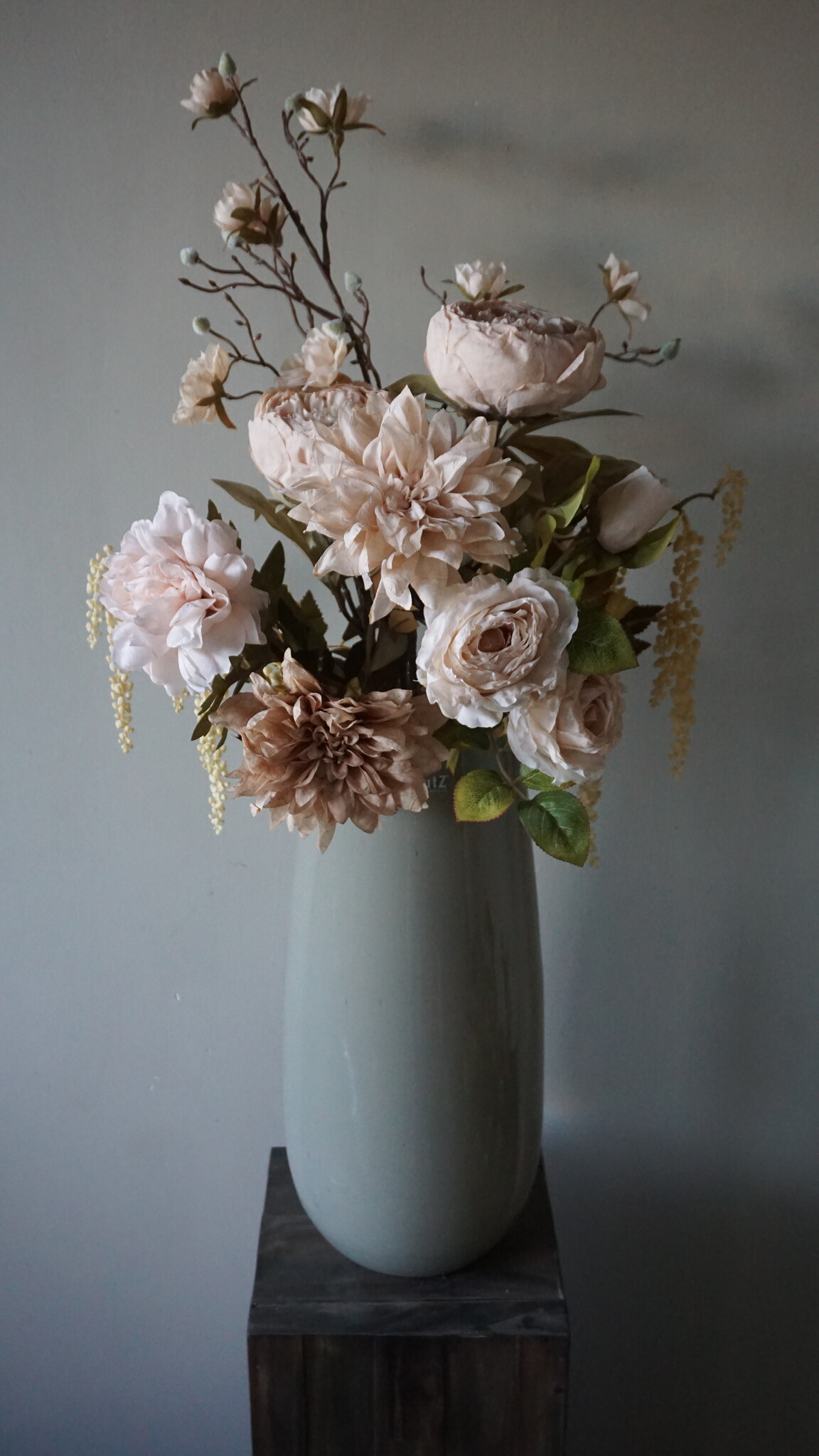 Rene Houtman Kunstbloemen Boeket Evi | Crème | L100 cm