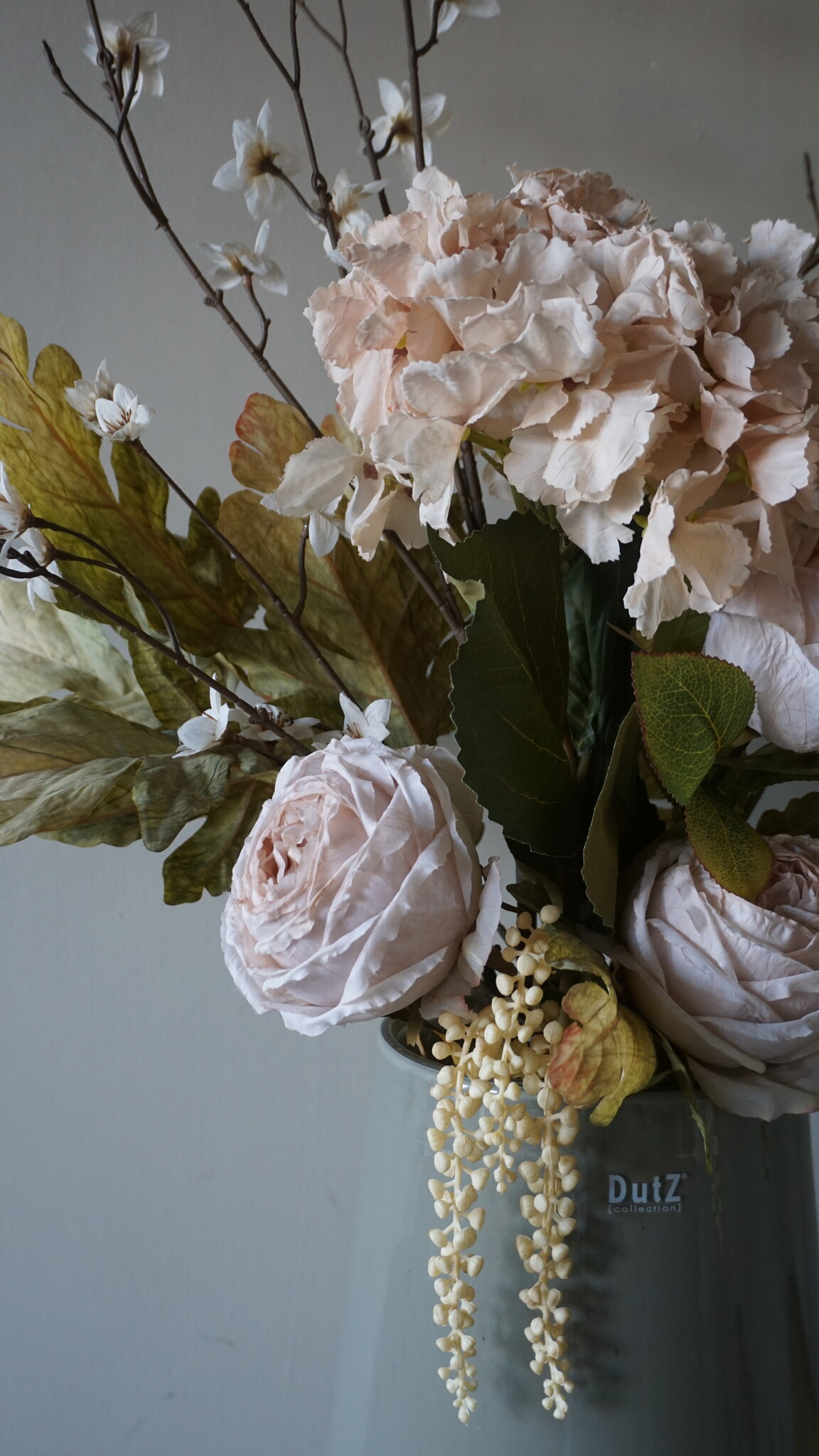 Rene Houtman Kunstbloemen Boeket Ida | Wit | l100 cm