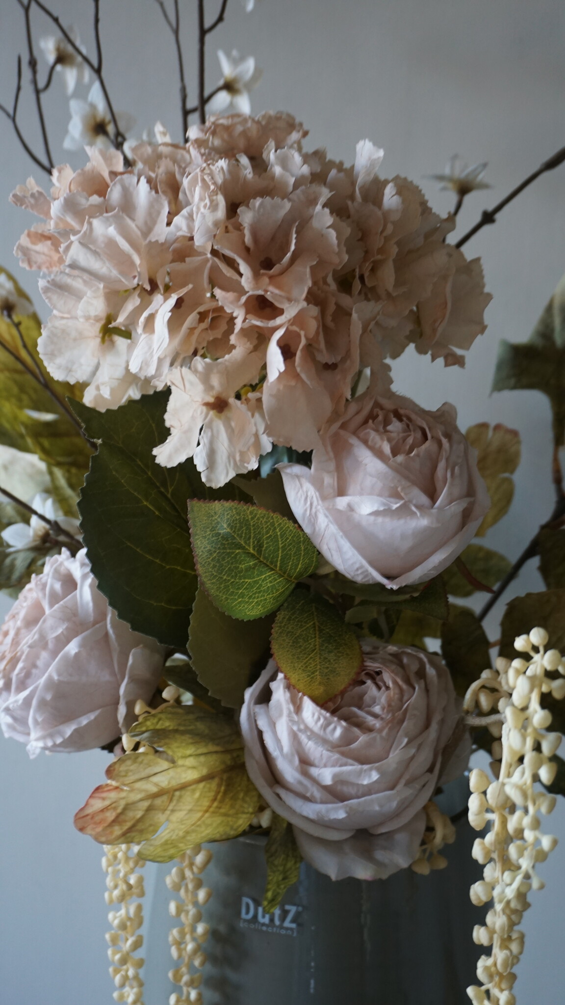 Rene Houtman Kunstbloemen Boeket Ida | Wit | l100 cm