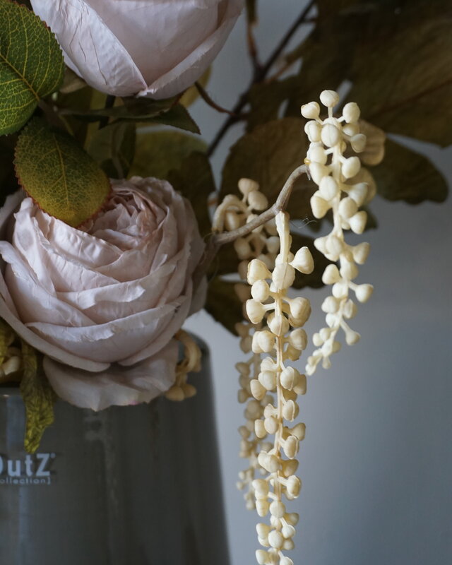 Rene Houtman Kunstbloemen Boeket Ida | Wit | l100 cm