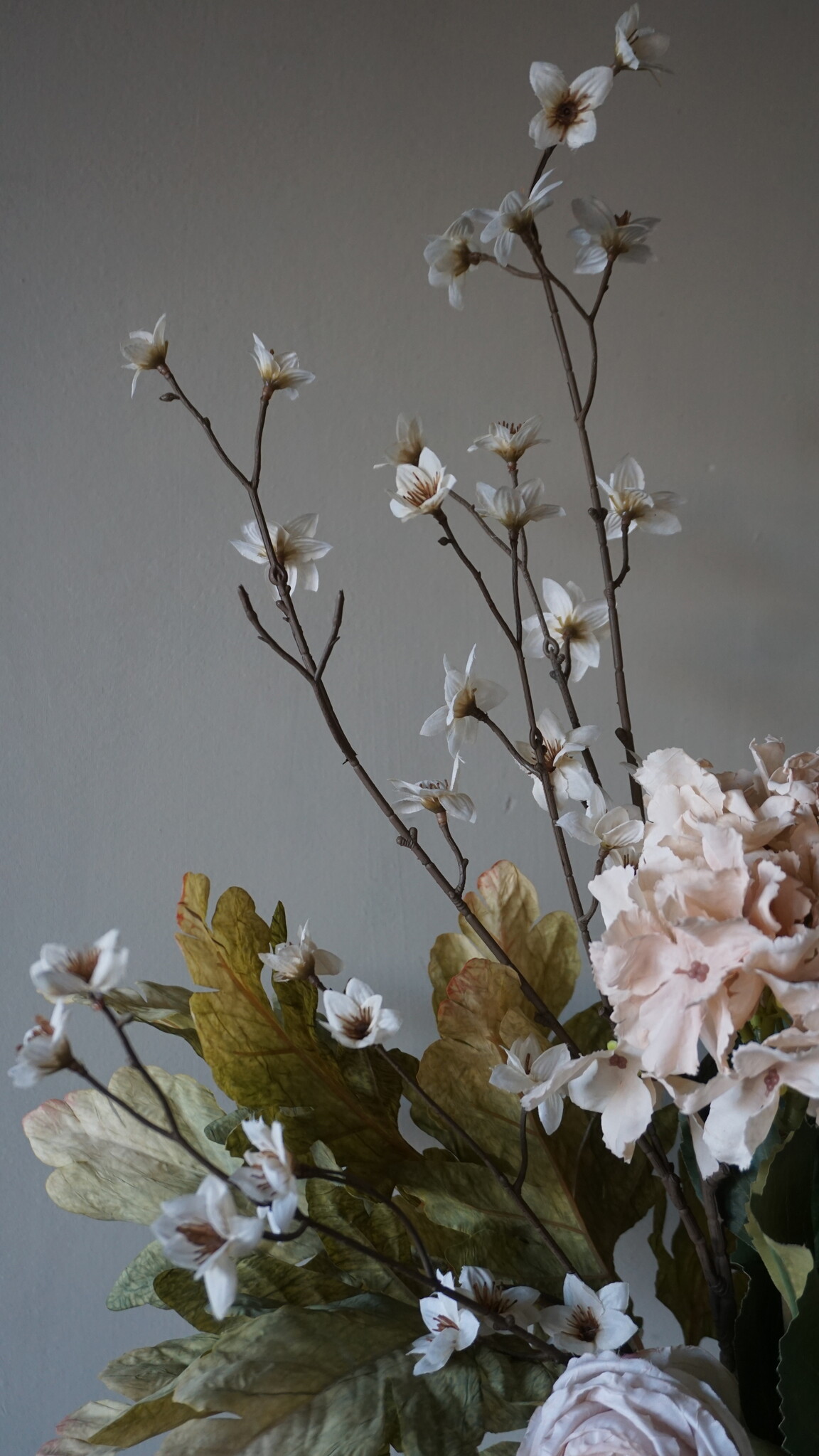 Rene Houtman Kunstbloemen Boeket Ida | Wit | l100 cm