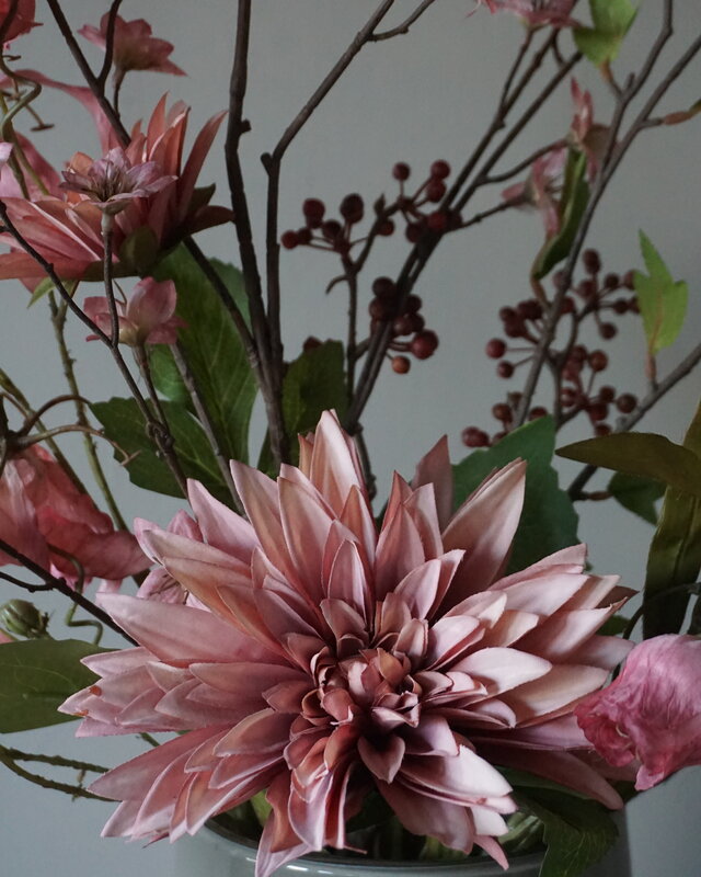 Rene Houtman Kunstbloemen Boeket Eden | Roze | L100 cm
