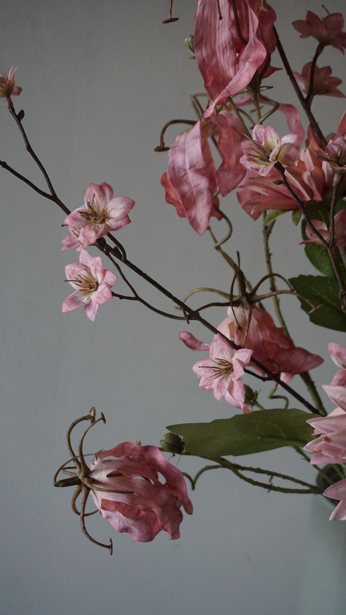 Rene Houtman Kunstbloemen Boeket Eden | Roze | L100 cm
