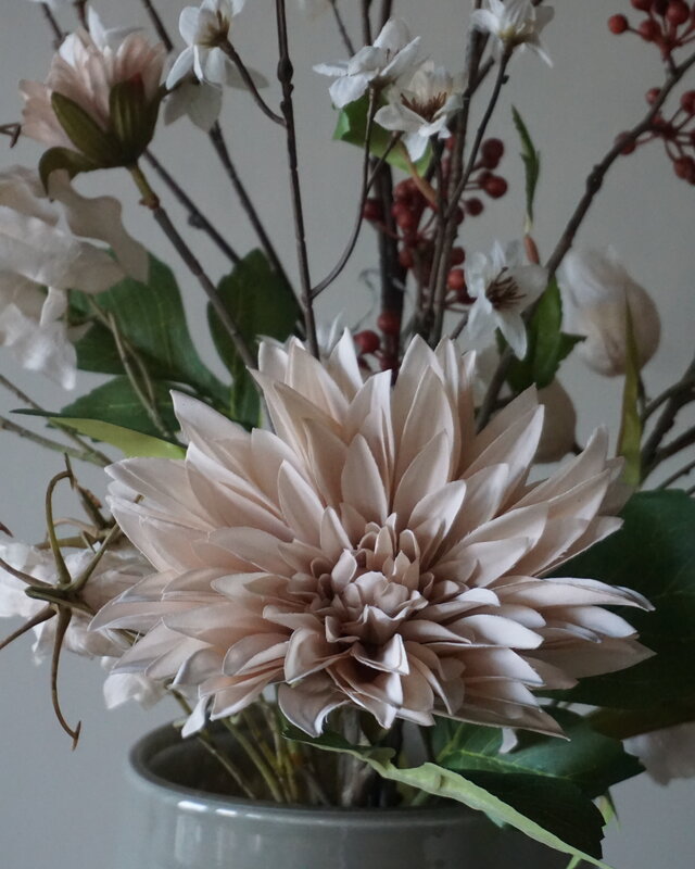 Rene Houtman Kunstbloemen Boeket Eden | Wit | L100 cm