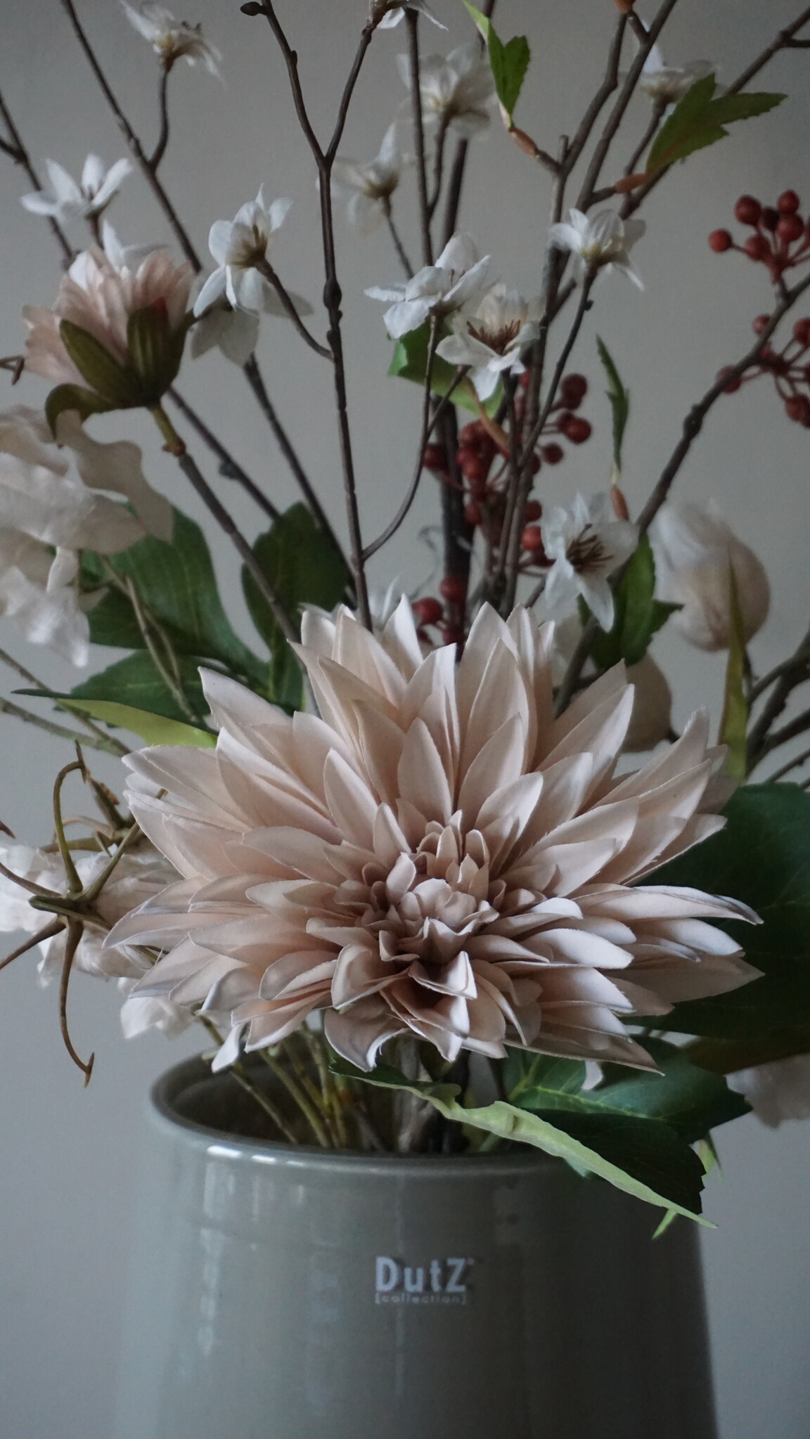 Rene Houtman Kunstbloemen Boeket Eden | Wit | L100 cm