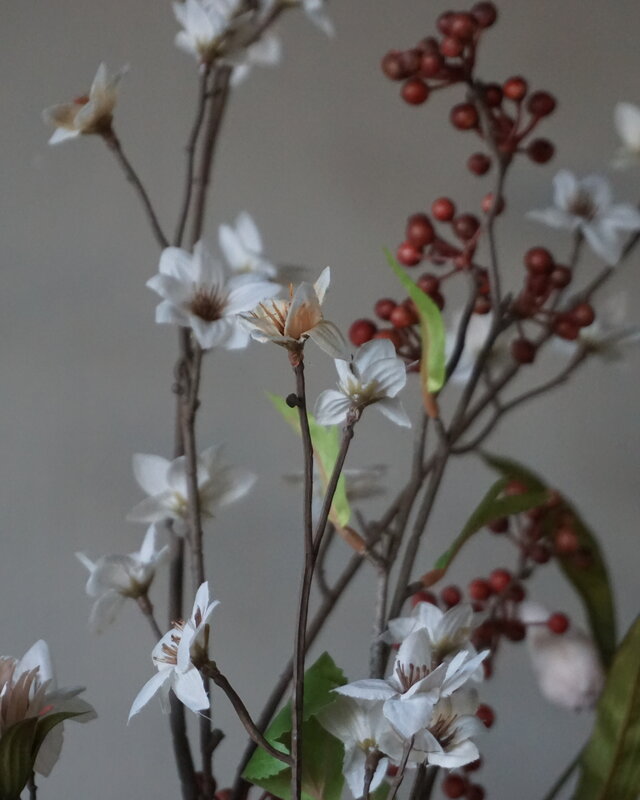 Rene Houtman Kunstbloemen Boeket Eden | Wit | L100 cm